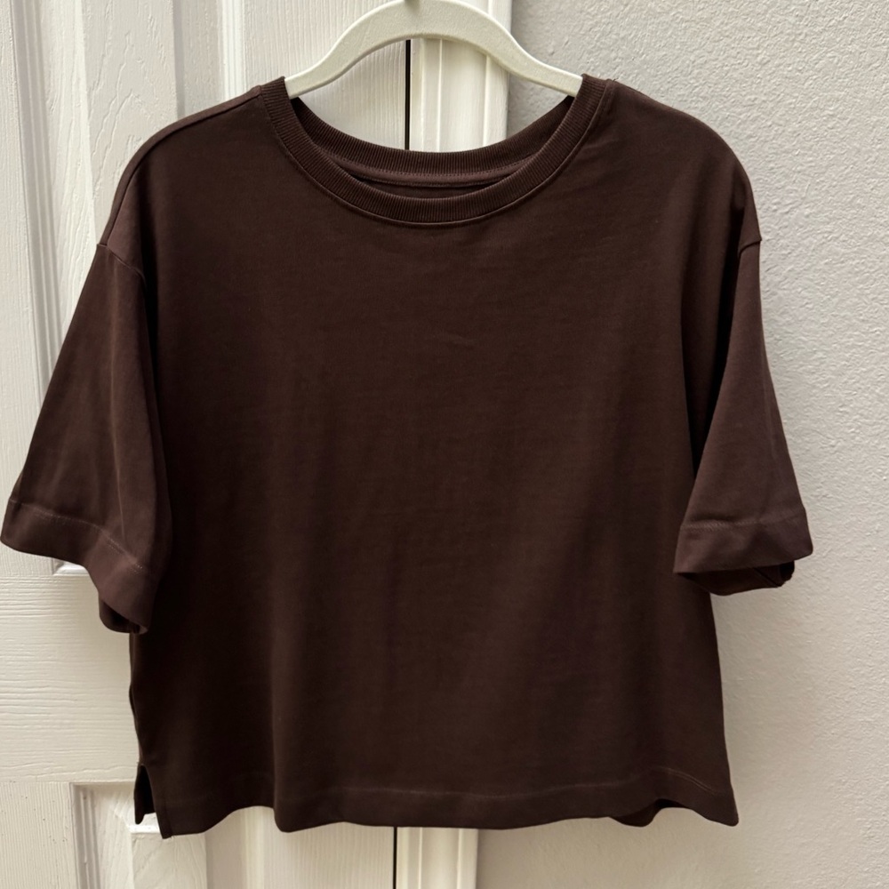 LOFT BROWN TEE XS